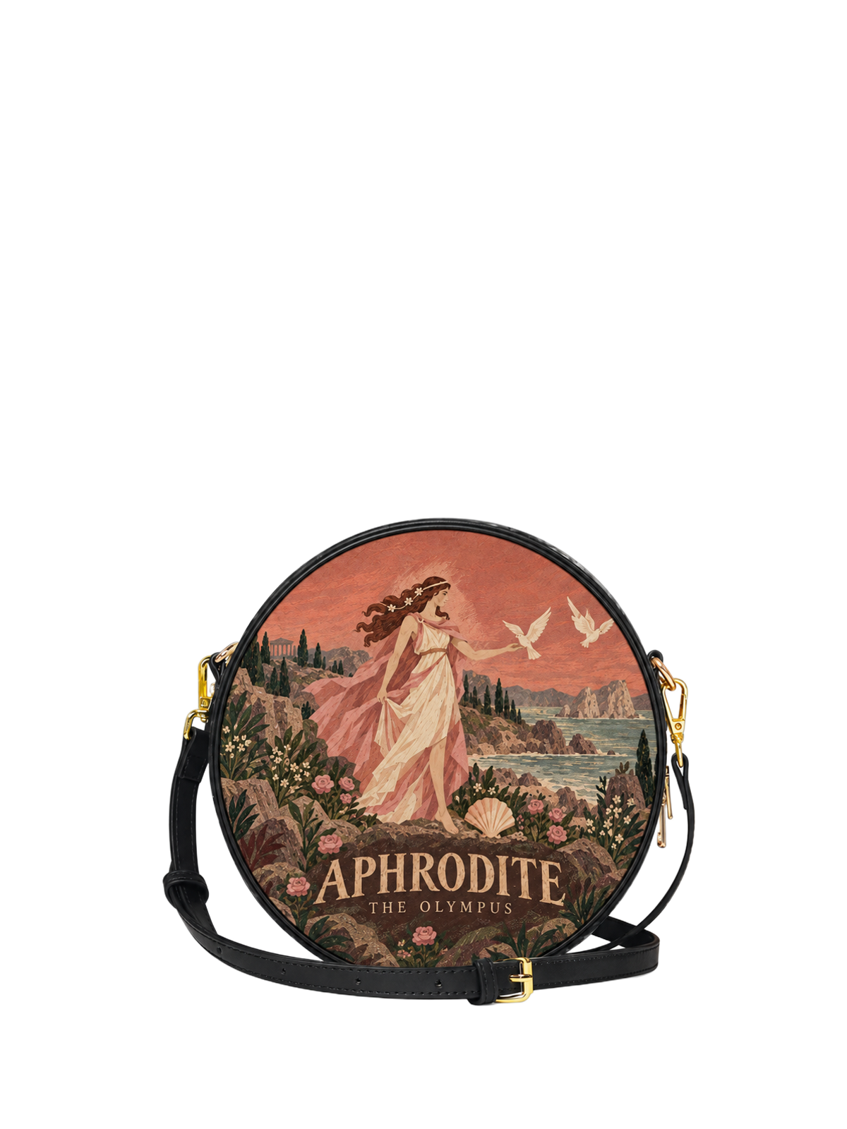 "Aphrodite" Circle Crossbody Bag