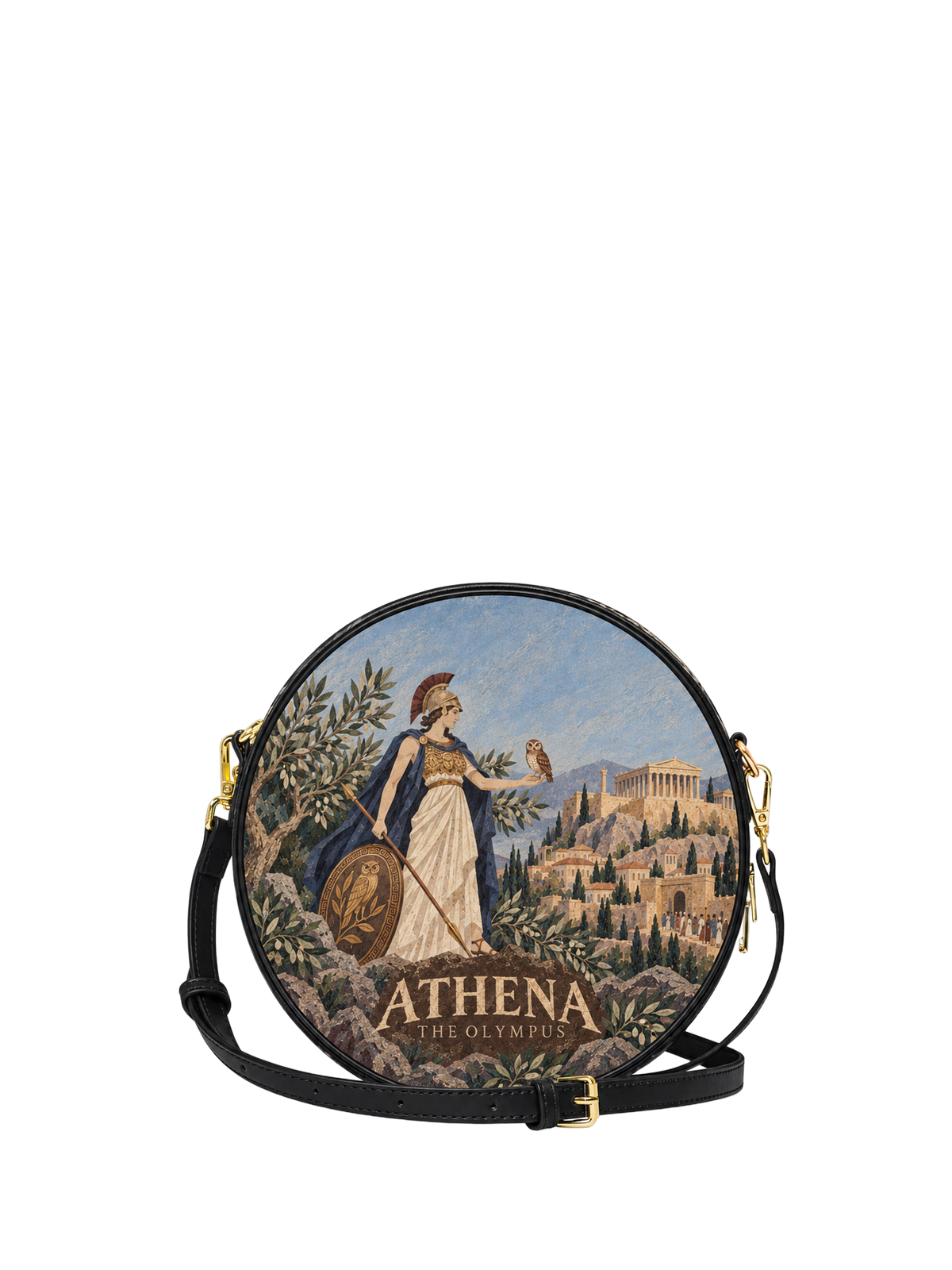 "Athena" Circle Crossbody Bag