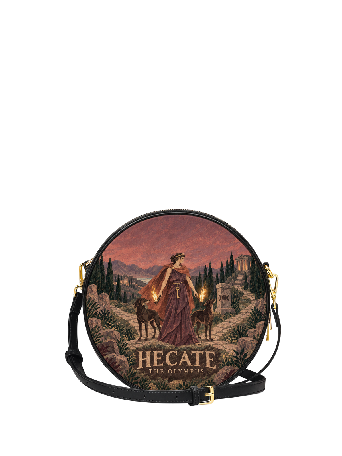 "Hecate" Circle Crossbody Bag