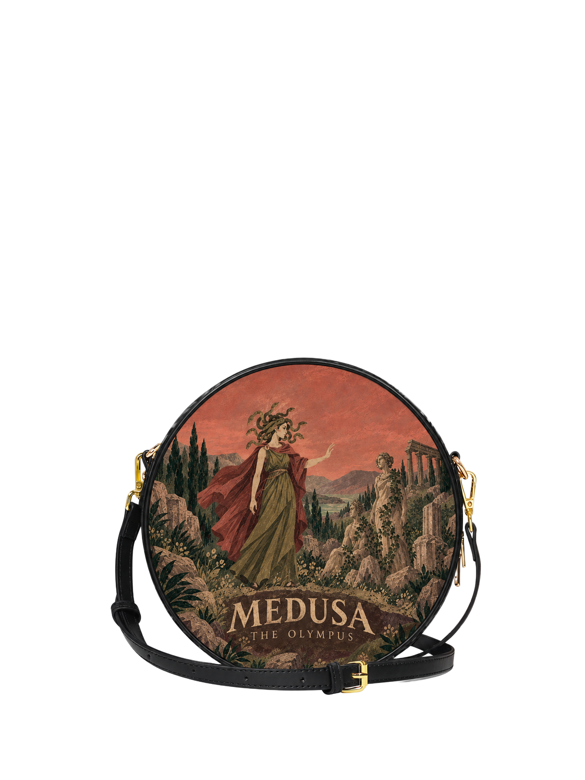 "Medusa" Circle Crossbody Bag