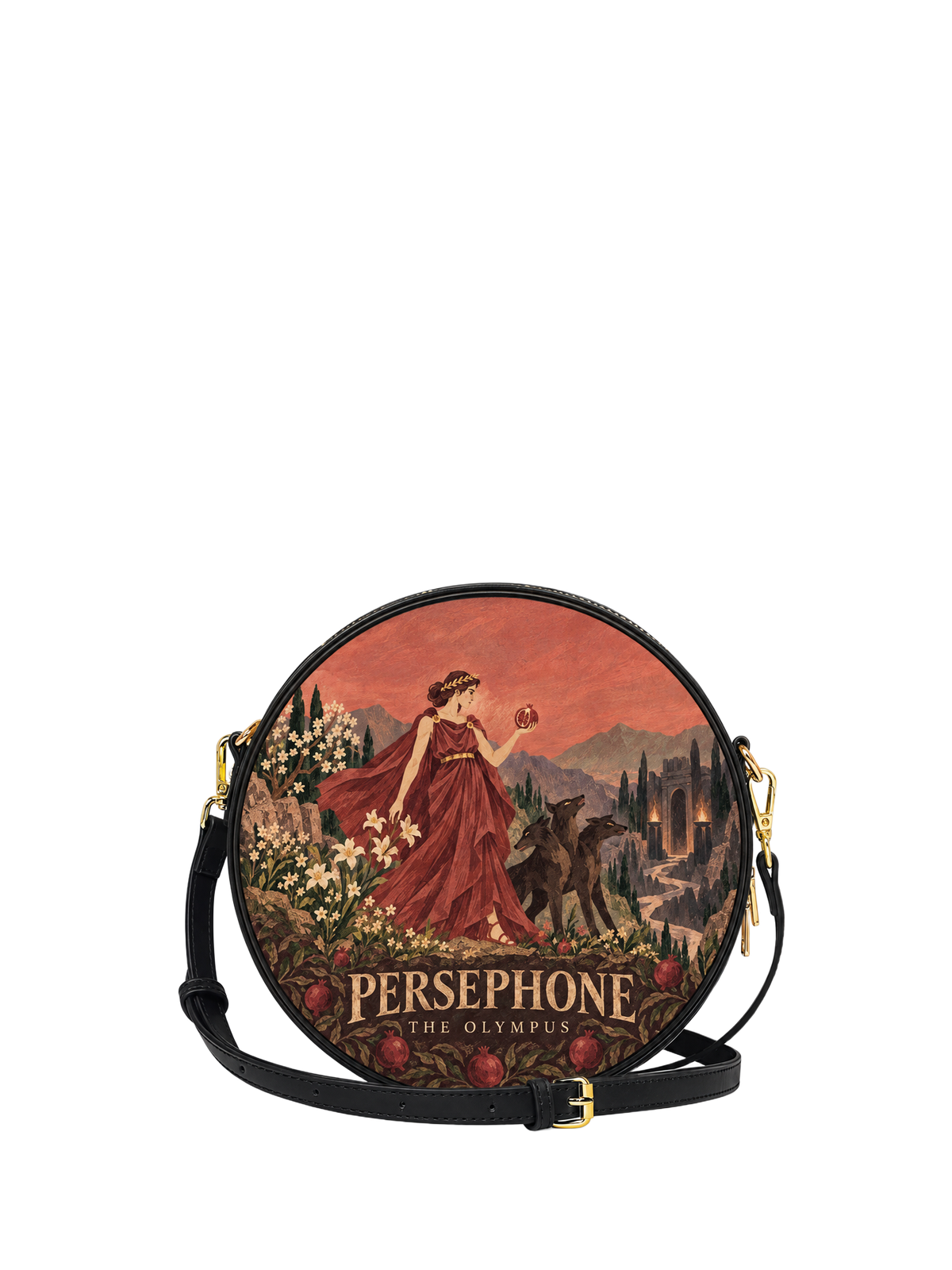 "Persephone" Circle Crossbody Bag