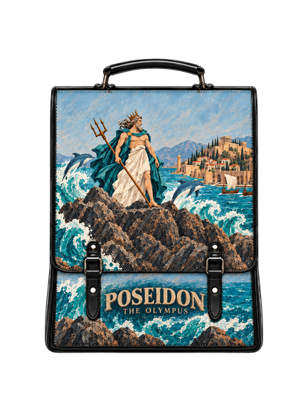 "Poseidon" Leather Backpack