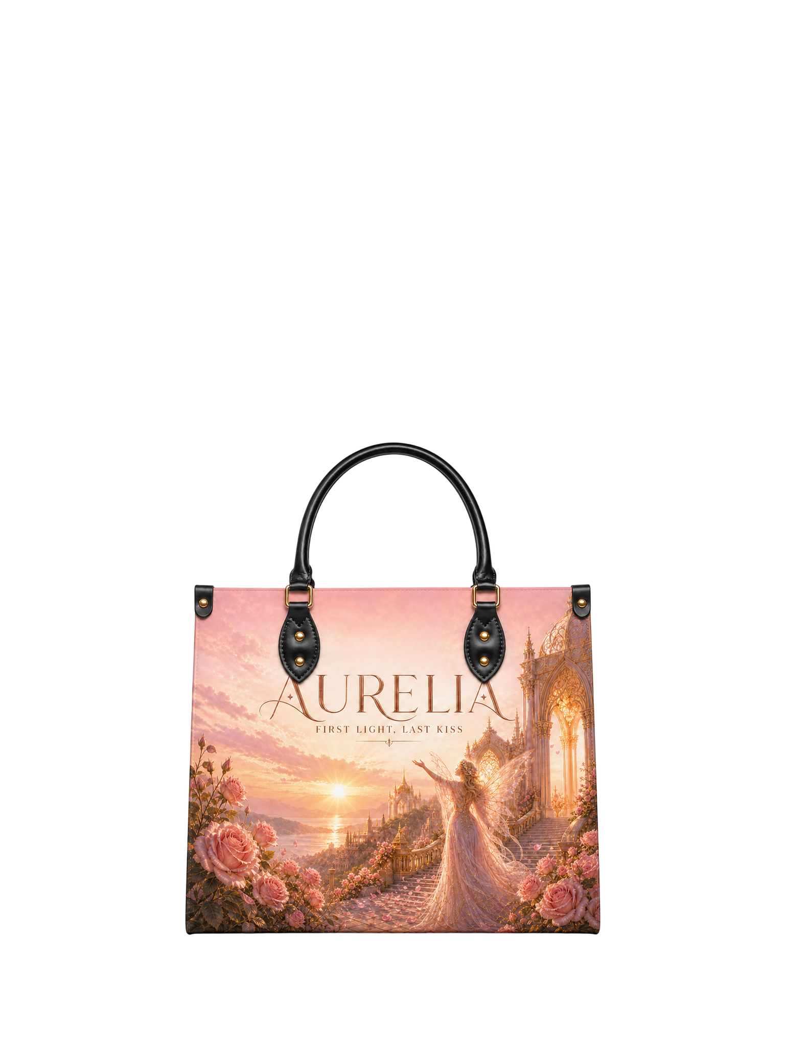 "Aurelia" First Light, Last Kiss Leather Handbag