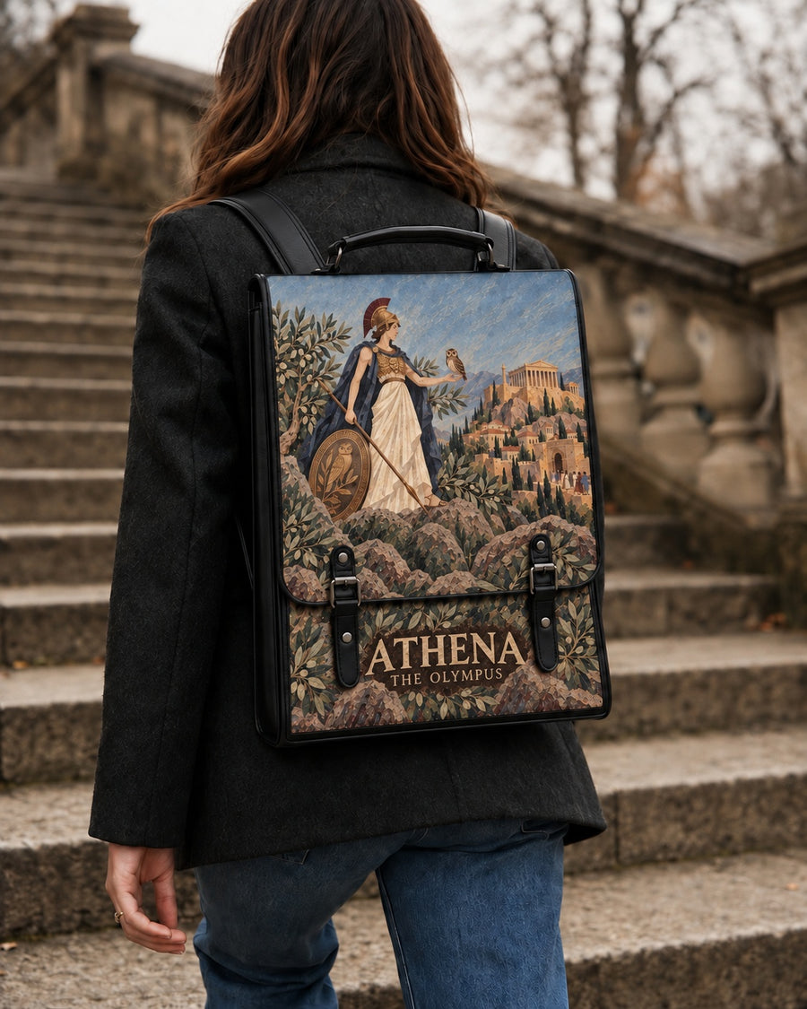 "Athena" Leather Backpack