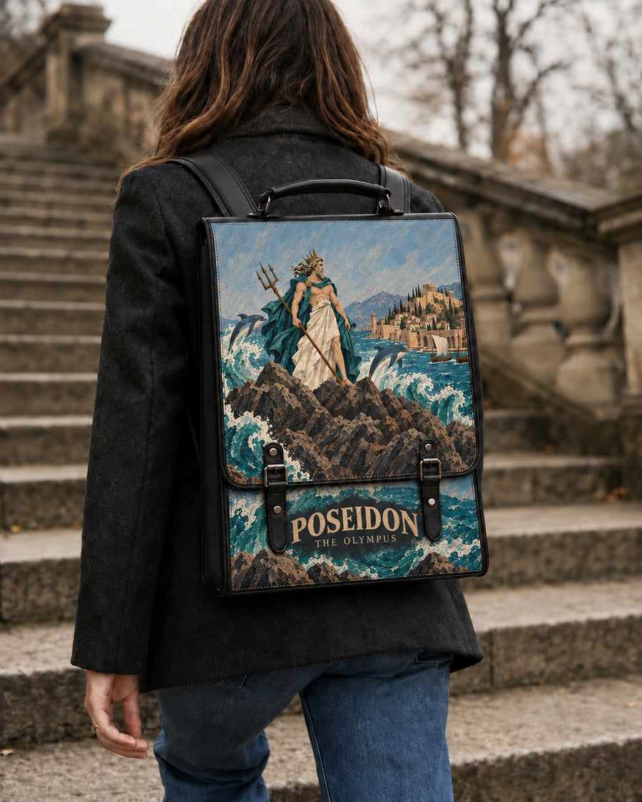 "Poseidon" Leather Backpack
