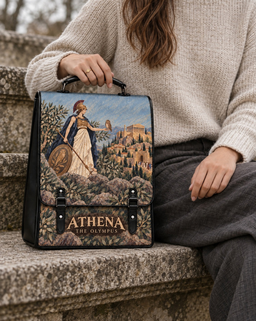 "Athena" Leather Backpack