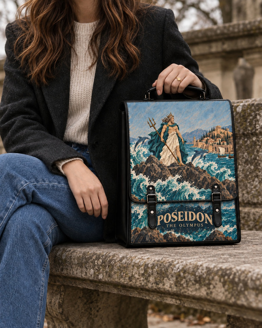 "Poseidon" Leather Backpack