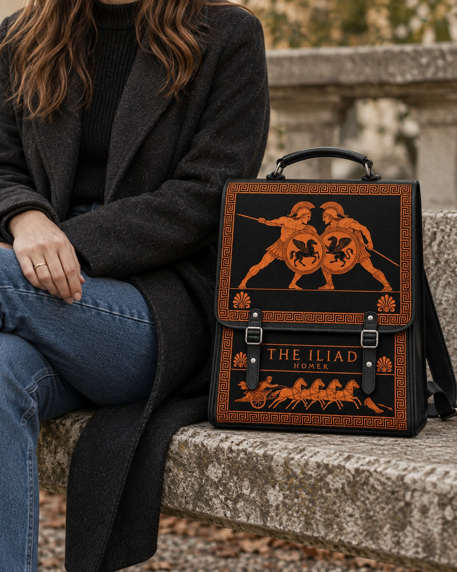 "The Iliad" Leather Backpack