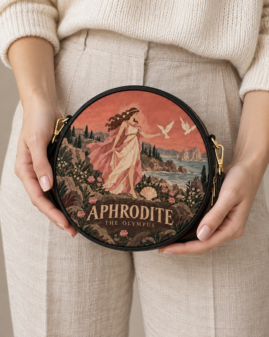 "Aphrodite" Circle Crossbody Bag