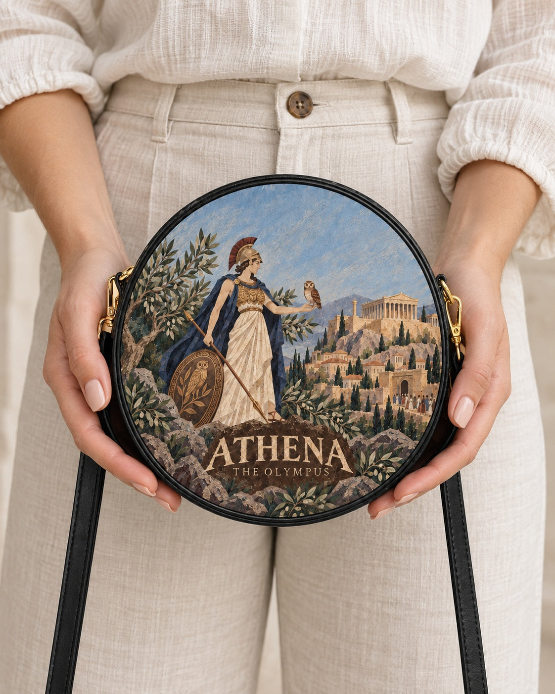 "Athena" Circle Crossbody Bag
