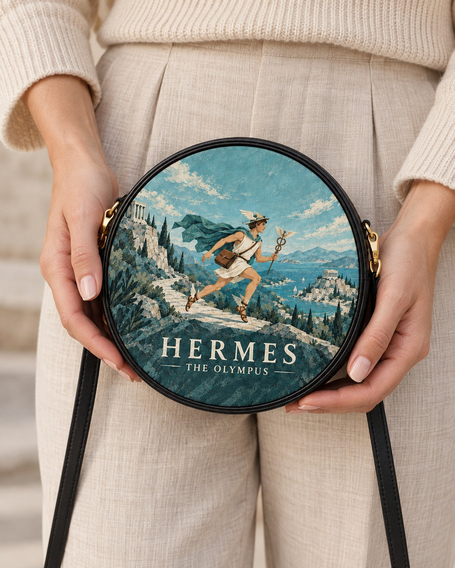 "Hermes" Circle Crossbody Bag