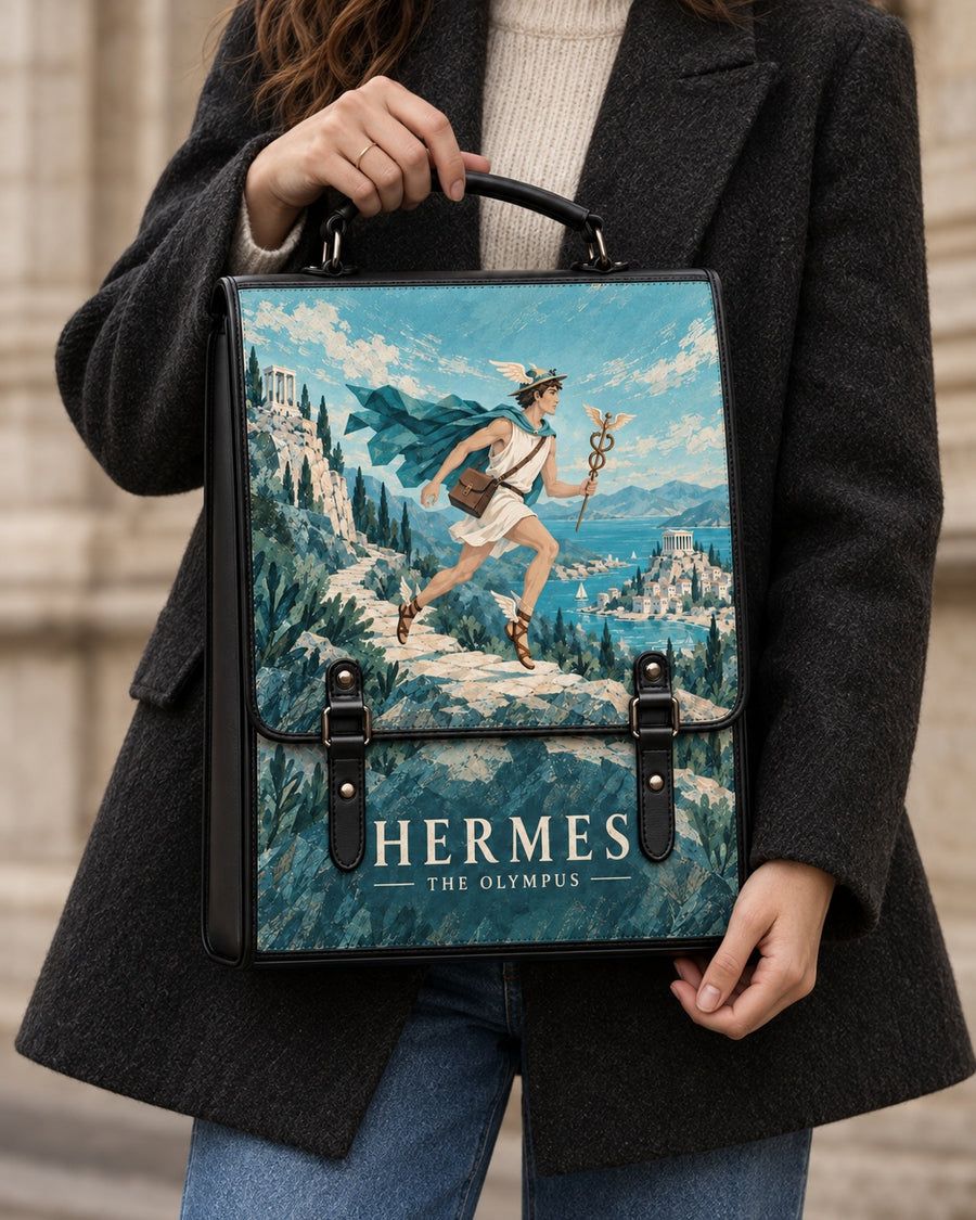 "Hermes" Leather Backpack