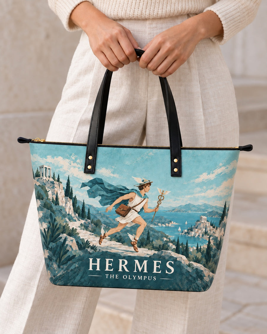"Hermes" Leather Tote Bag