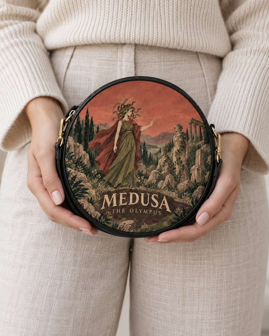 "Medusa" Circle Crossbody Bag