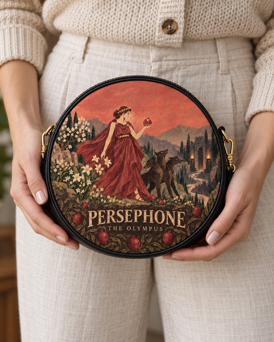 "Persephone" Circle Crossbody Bag