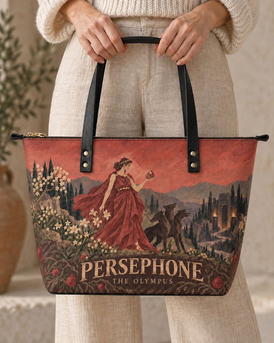 "Persephone" Leather Tote Bag