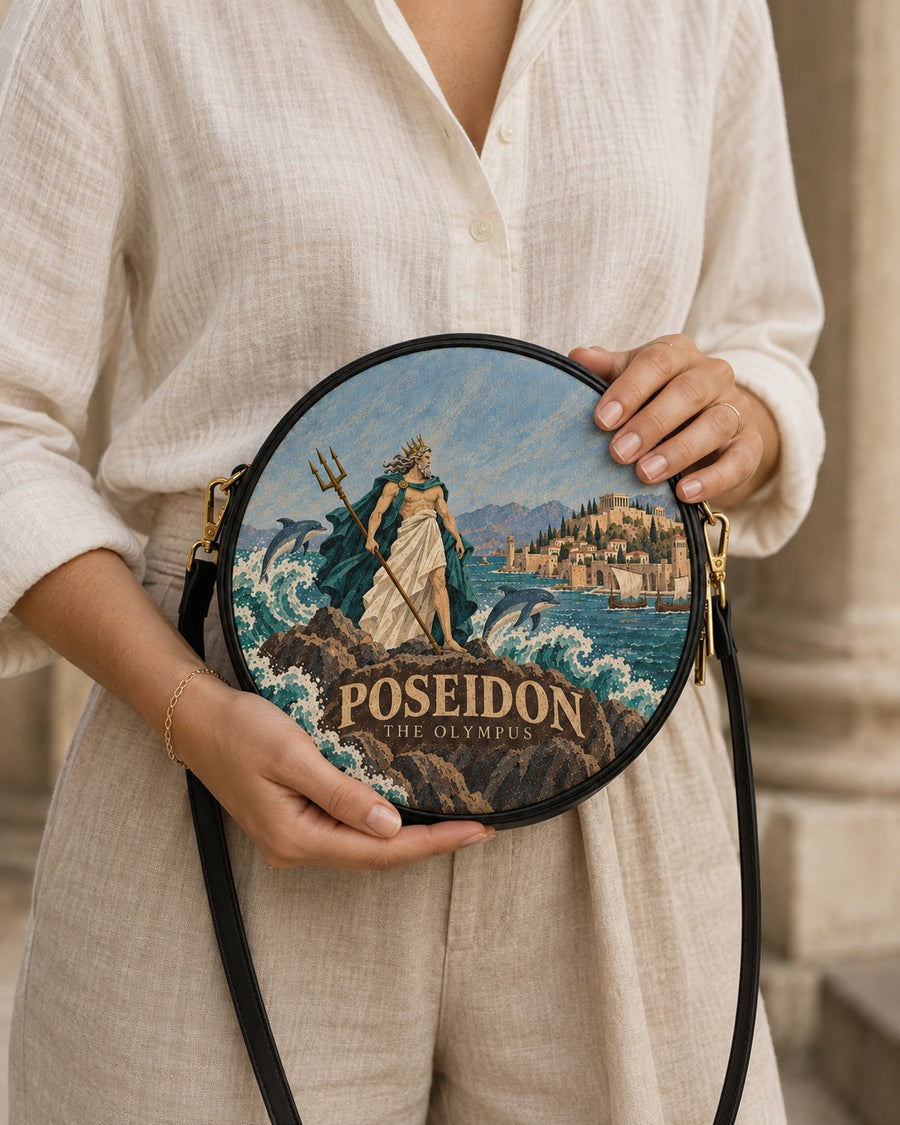 "Poseidon" Circle Crossbody Bag