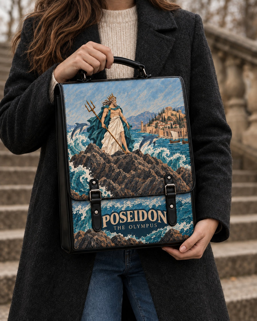 "Poseidon" Leather Backpack