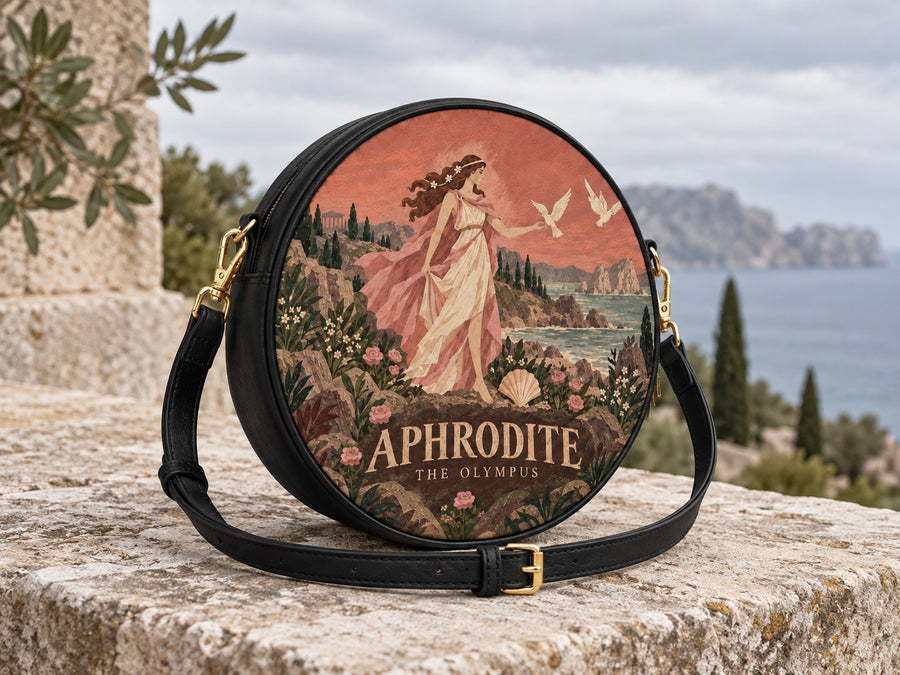 "Aphrodite" Circle Crossbody Bag