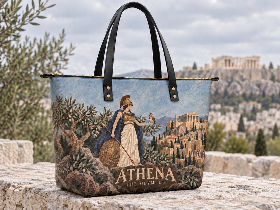 "Athena" Leather Tote Bag