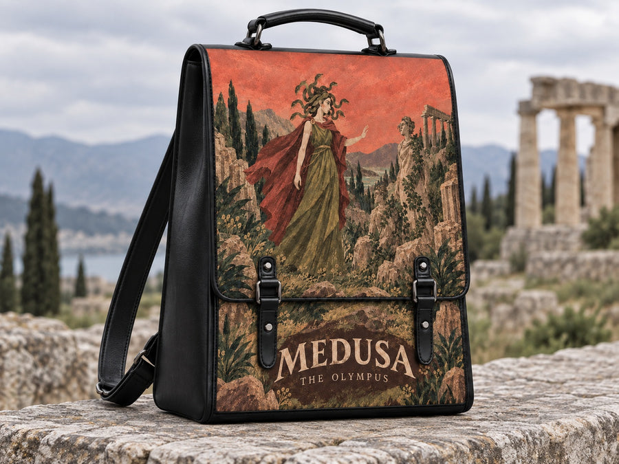 "Medusa" Leather Backpack
