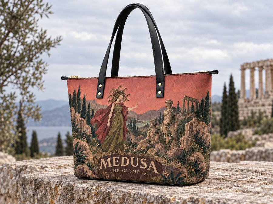 "Medusa" Leather Tote Bag