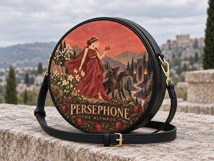 "Persephone" Circle Crossbody Bag