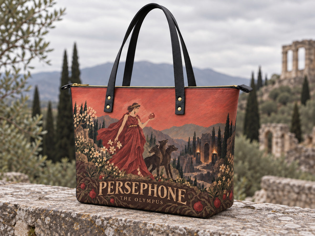 "Persephone" Leather Tote Bag