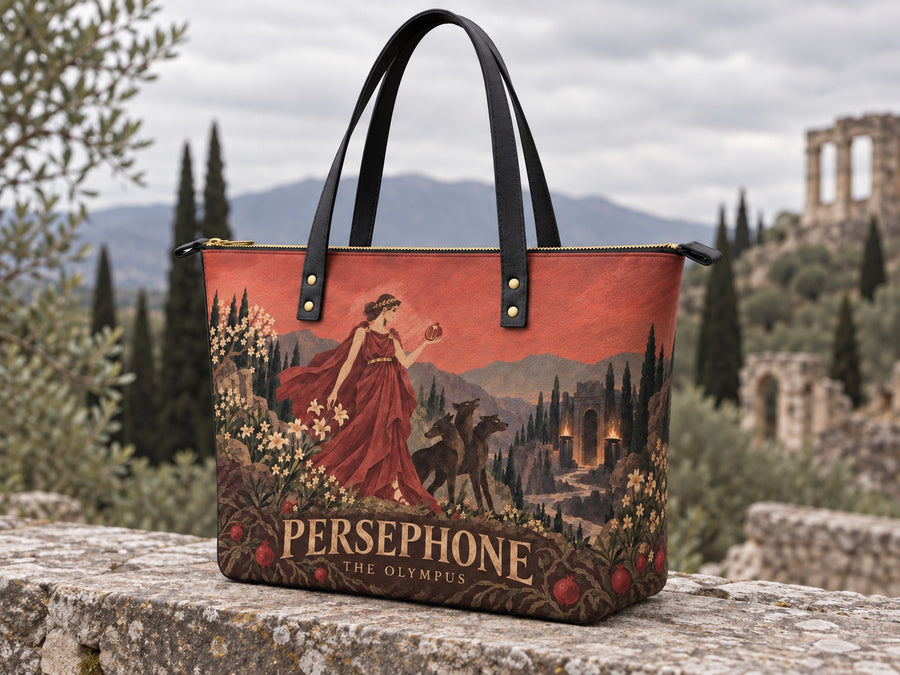 "Persephone" Leather Tote Bag