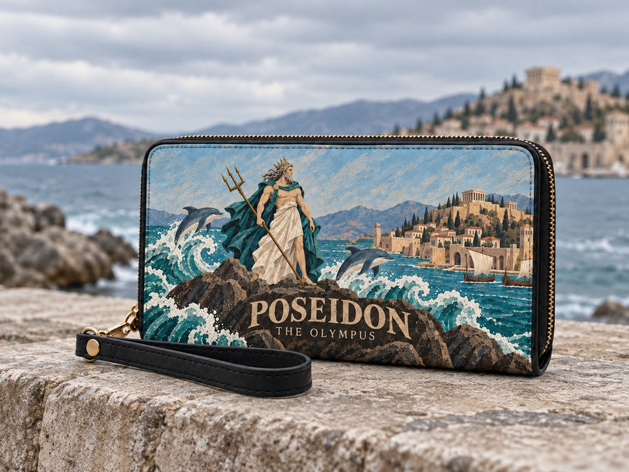 "Poseidon" Long Wallet