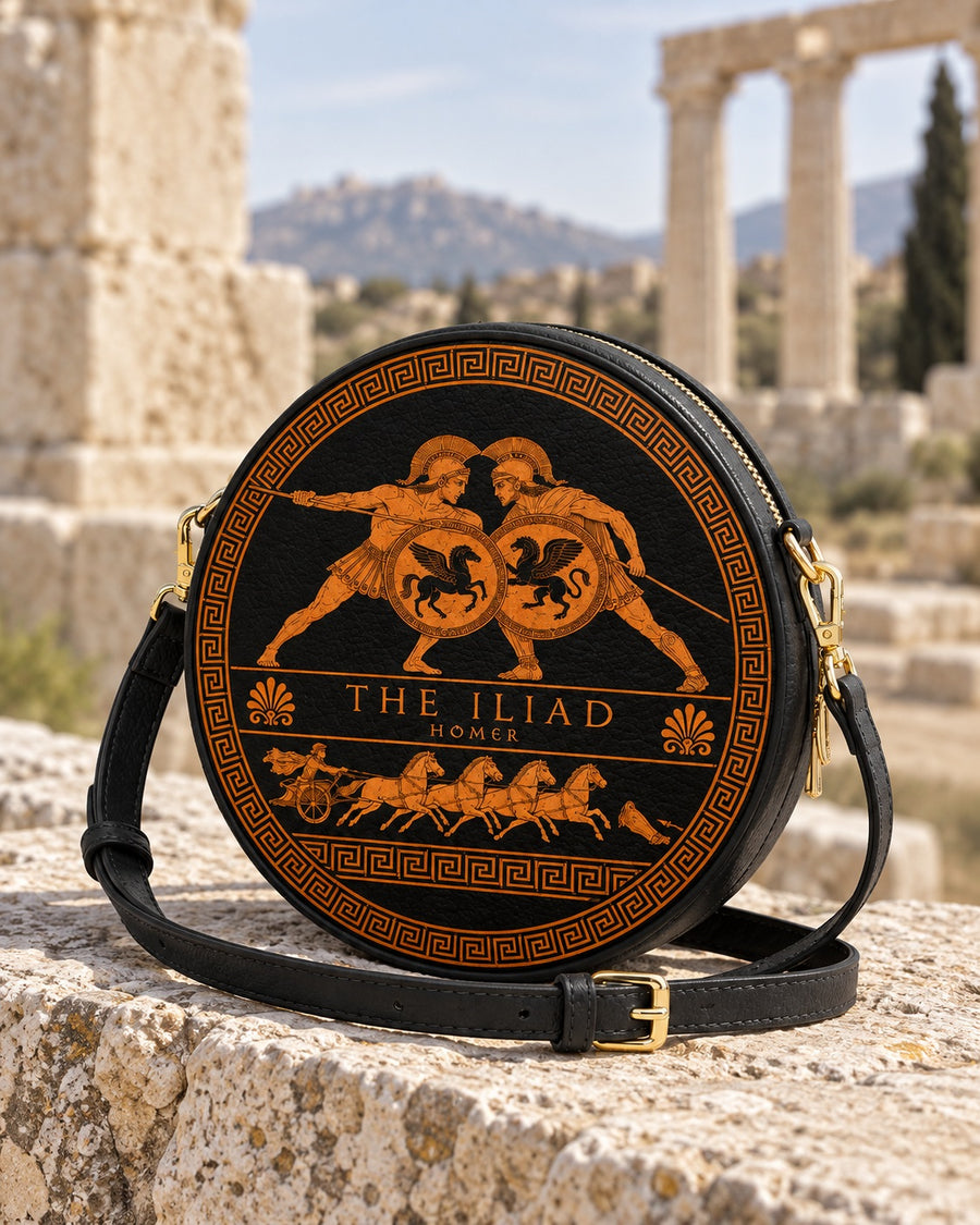 "The Iliad" Circle Crossbody Bag