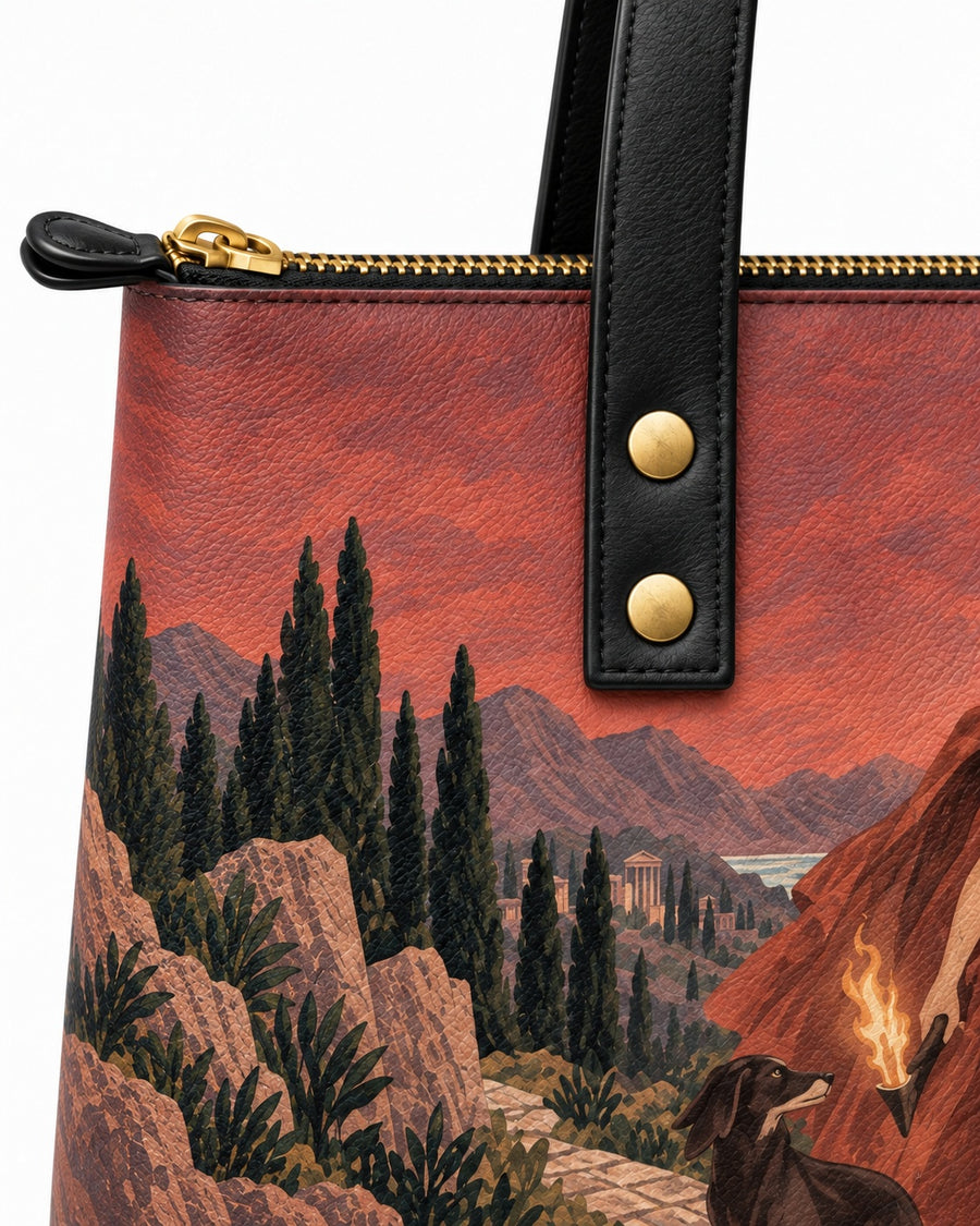 "Hecate" Leather Tote Bag