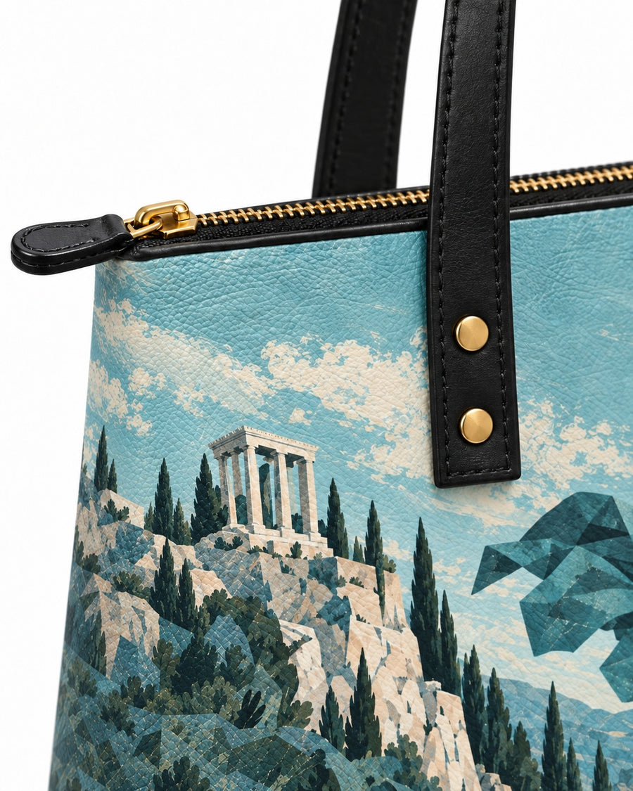 "Hermes" Leather Tote Bag