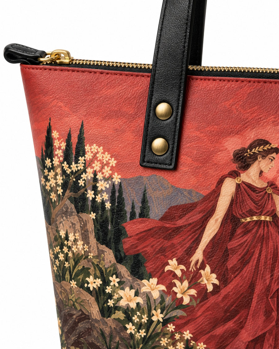 "Persephone" Leather Tote Bag