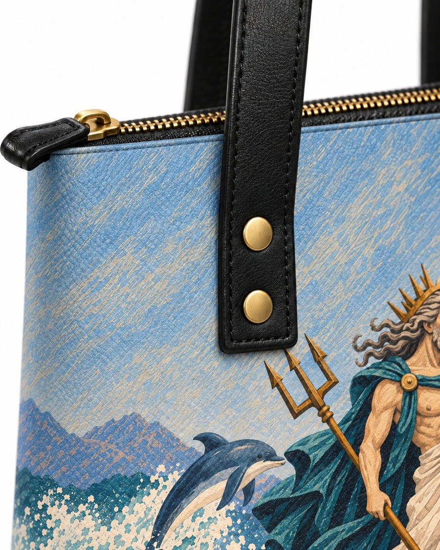 "Poseidon" Leather Tote Bag