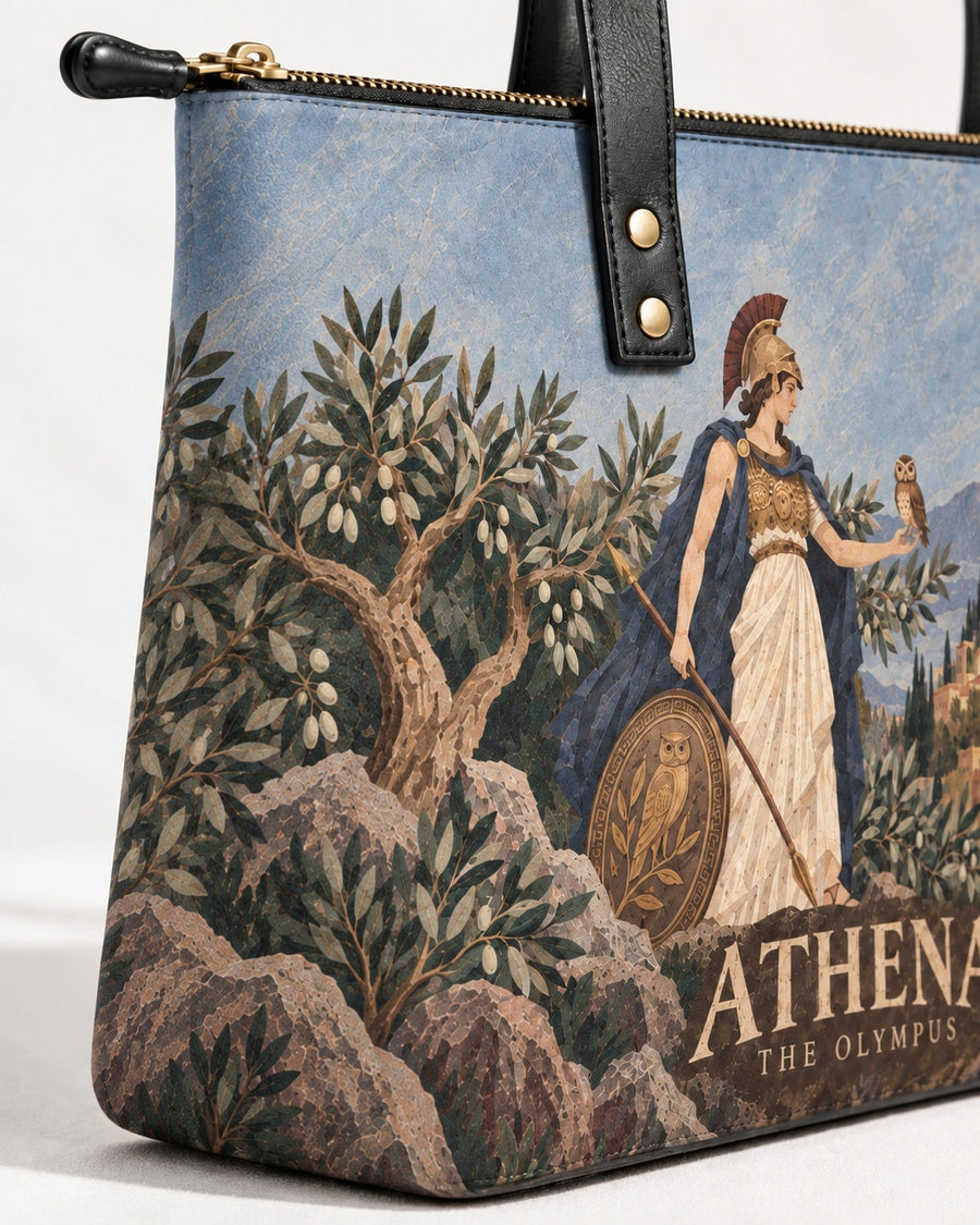 "Athena" Leather Tote Bag
