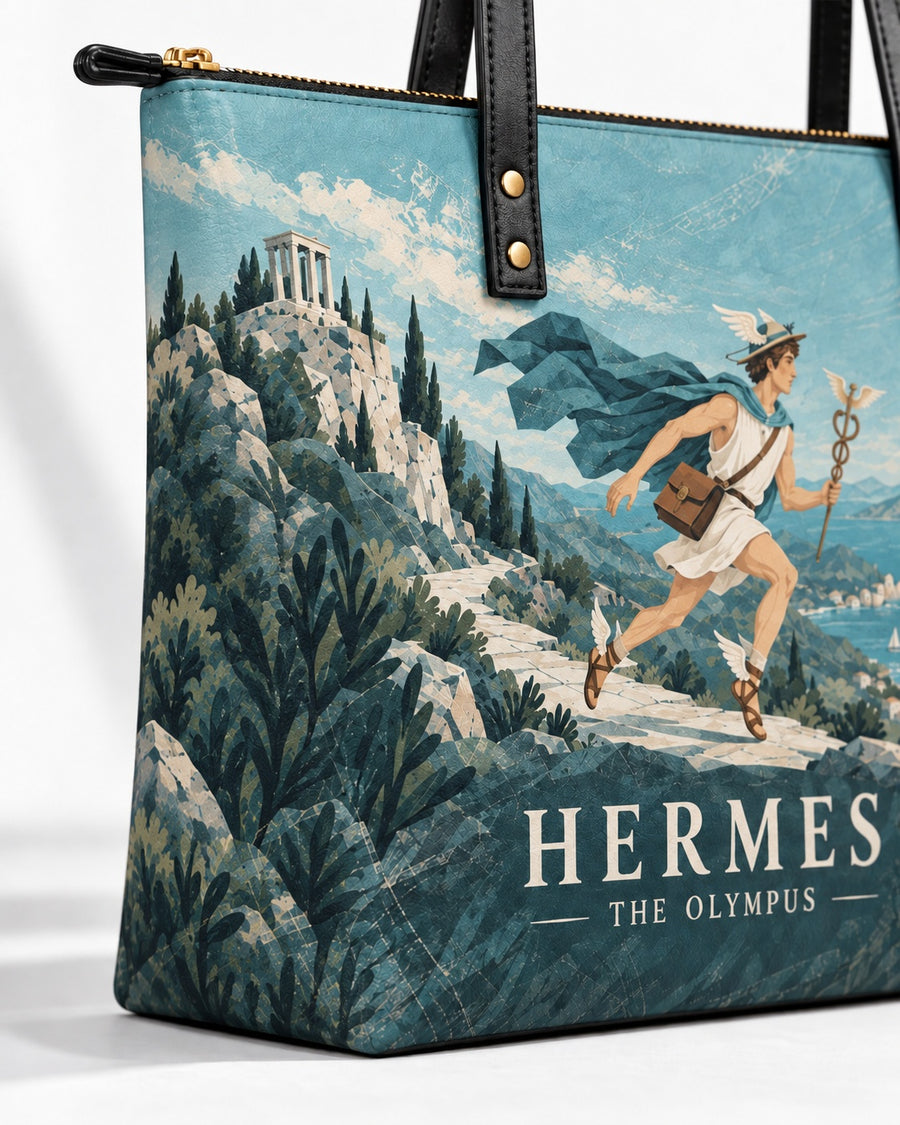 "Hermes" Leather Tote Bag