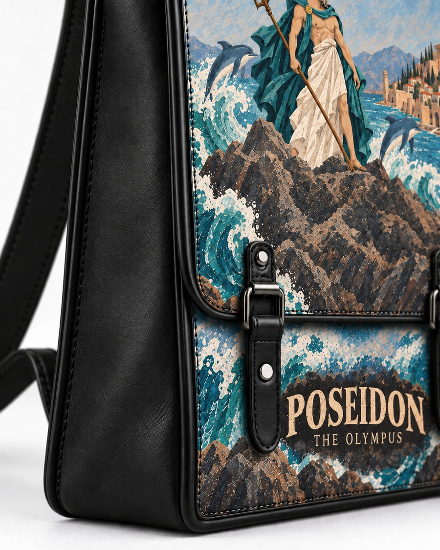 "Poseidon" Leather Backpack