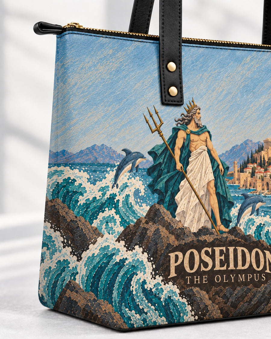 "Poseidon" Leather Tote Bag