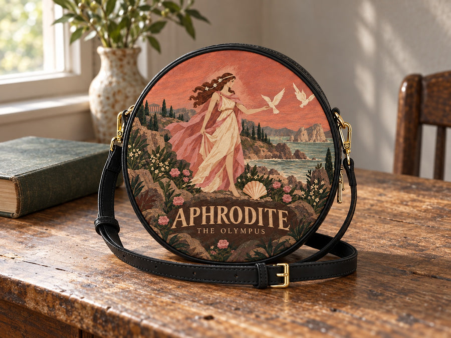 "Aphrodite" Circle Crossbody Bag