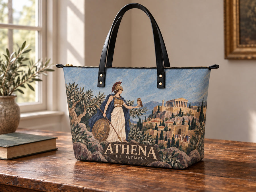 "Athena" Leather Tote Bag