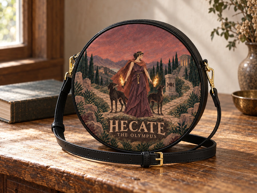 "Hecate" Circle Crossbody Bag