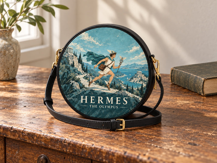 "Hermes" Circle Crossbody Bag