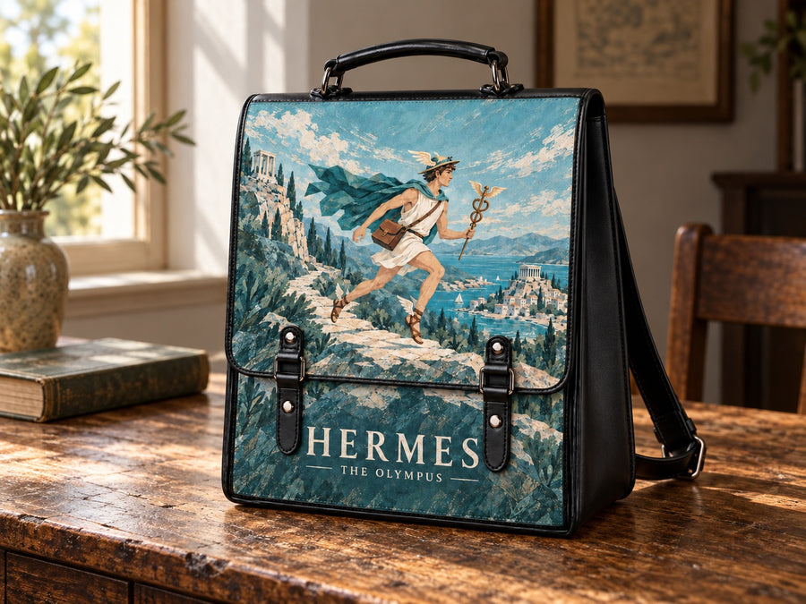 "Hermes" Leather Backpack