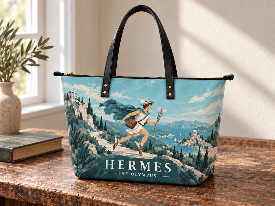 "Hermes" Leather Tote Bag