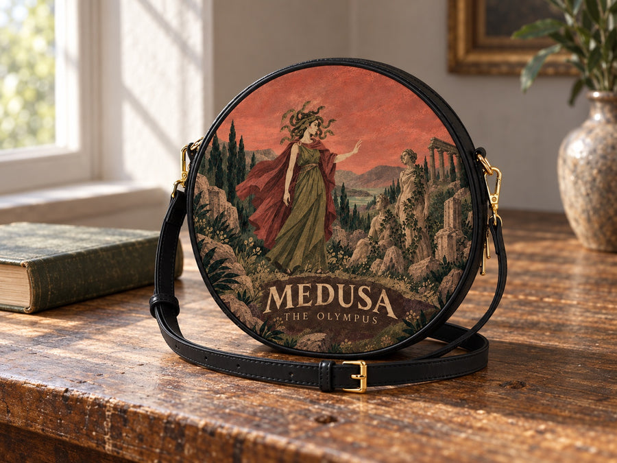 "Medusa" Circle Crossbody Bag