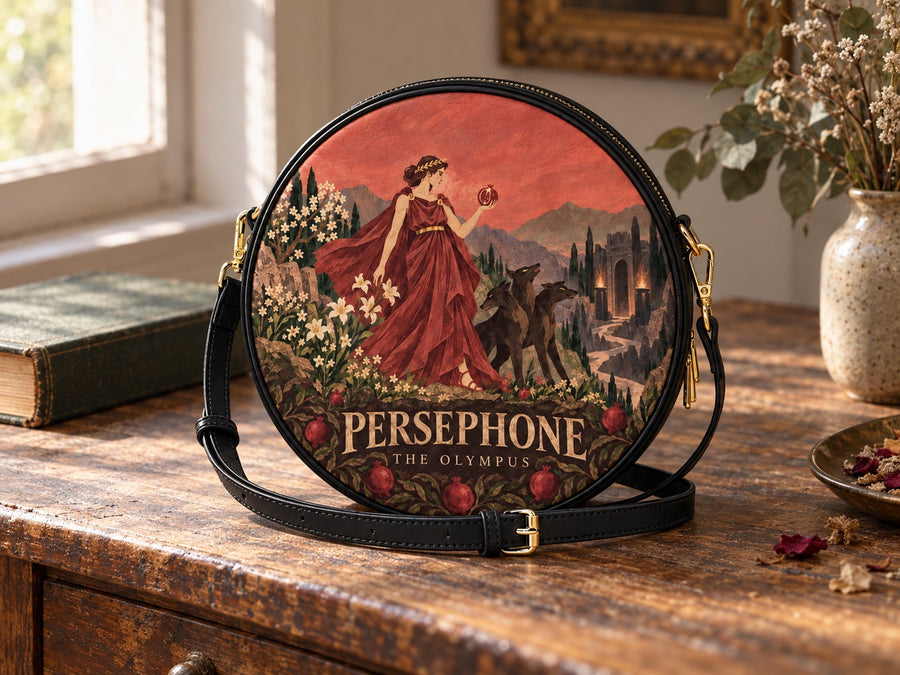 "Persephone" Circle Crossbody Bag