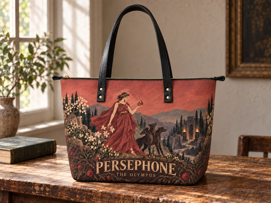 "Persephone" Leather Tote Bag