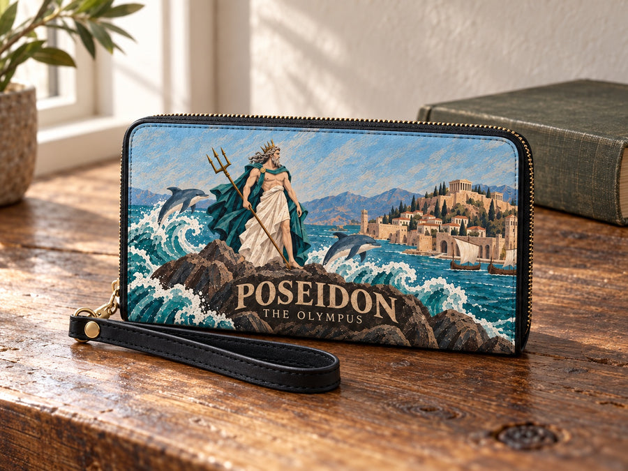 "Poseidon" Long Wallet
