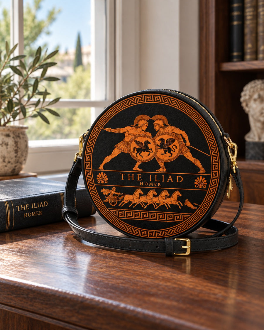 "The Iliad" Circle Crossbody Bag